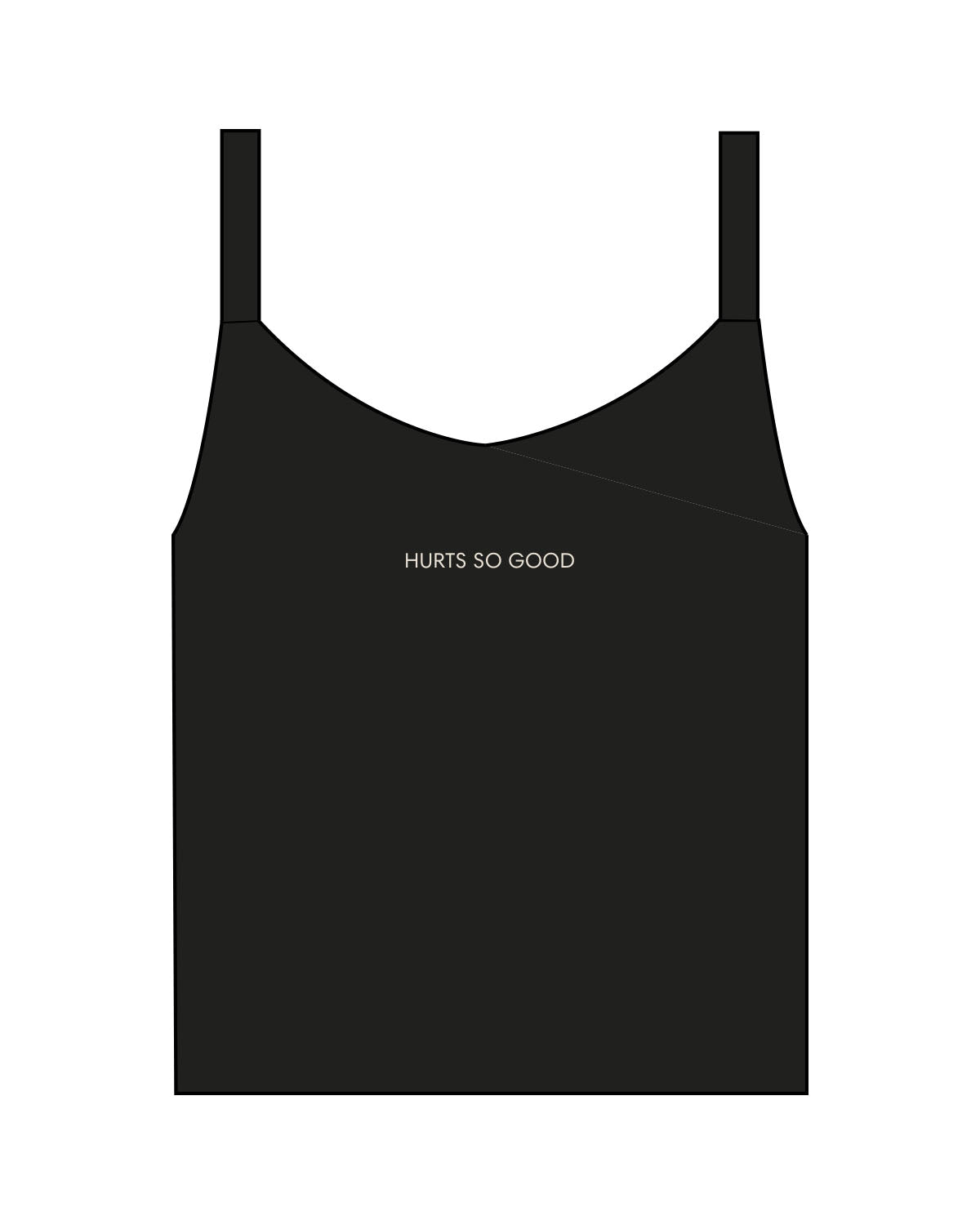 The Micro Rib Strappy Crop Tank - Black - Core Reform - Center Chest - Top Back - Embroidered - Khaki