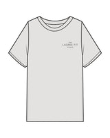 The Mens Heavyweight Tee - Washed Bone - Lagree Fit Studio - Left Chest & Back Stacked - Printed - Washed Black
