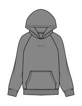 The Womens Hoodie - Shadow - ZENERGY CYCLING - Center Chest - Embroidered - Tone on Tone
