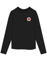 The Womens Long Sleeve - Black - Method Lagree - Left Chest Round & Center Back - Printed - Full Color