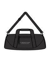 The Gym Duffel - Black - CORE REFORM - Center Body Stacked - Printed - White