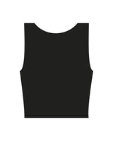 The Square Neck Tank - Black - Pilates Powerhouse - Center Chest - Printed - White