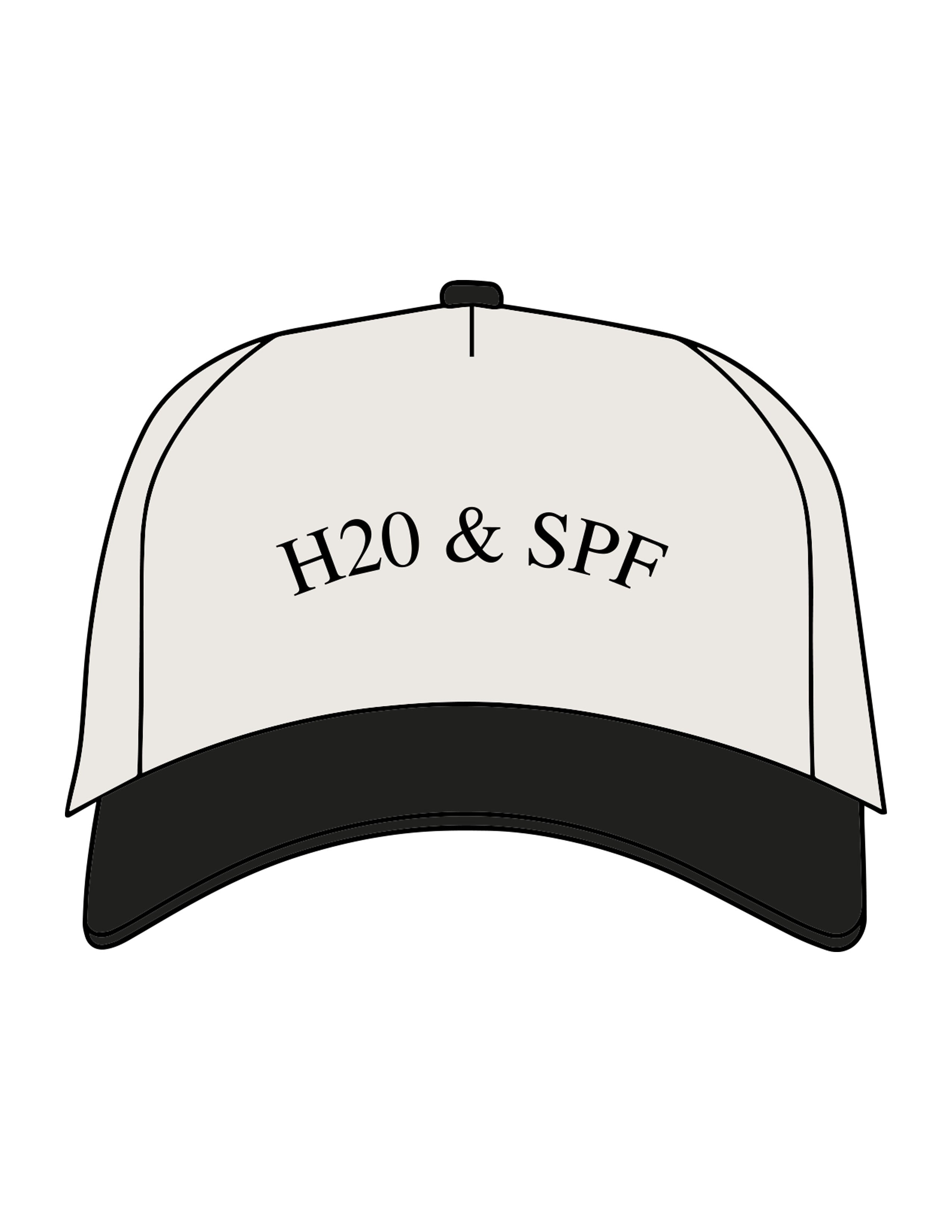 The Canvas Cap - Natural / Black - Rustic Roots Asthetics - Center Crown - Embroidered - Faded Black