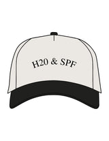 The Canvas Cap - Natural / Black - Rustic Roots Asthetics - Center Crown - Embroidered - Faded Black
