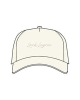 The Foam Trucker - Off White - Pure Movement LARK - Center Crown - Embroidered - Tone on Tone