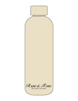 The Water Bottle - Cream - Rise and Tone - Bottom Body Stacked - Printed - Black
