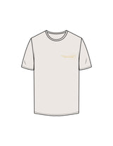 The Mens Tee - Bone - The Shine Project - Left Chest Stacked - Printed - Yellow