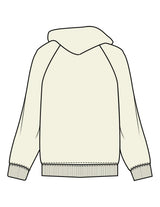 The Mens Hoodie - Butter - Plum Creek Church - Center Chest Stacked & Left Wrist - Printed - Full Color