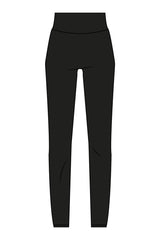 The Basic Legging - Black - Forma Haus - Center Back - Printed - White