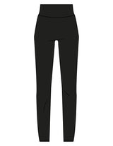 The Basic Legging - Black - Saltvault - Back Waistline - Printed - White