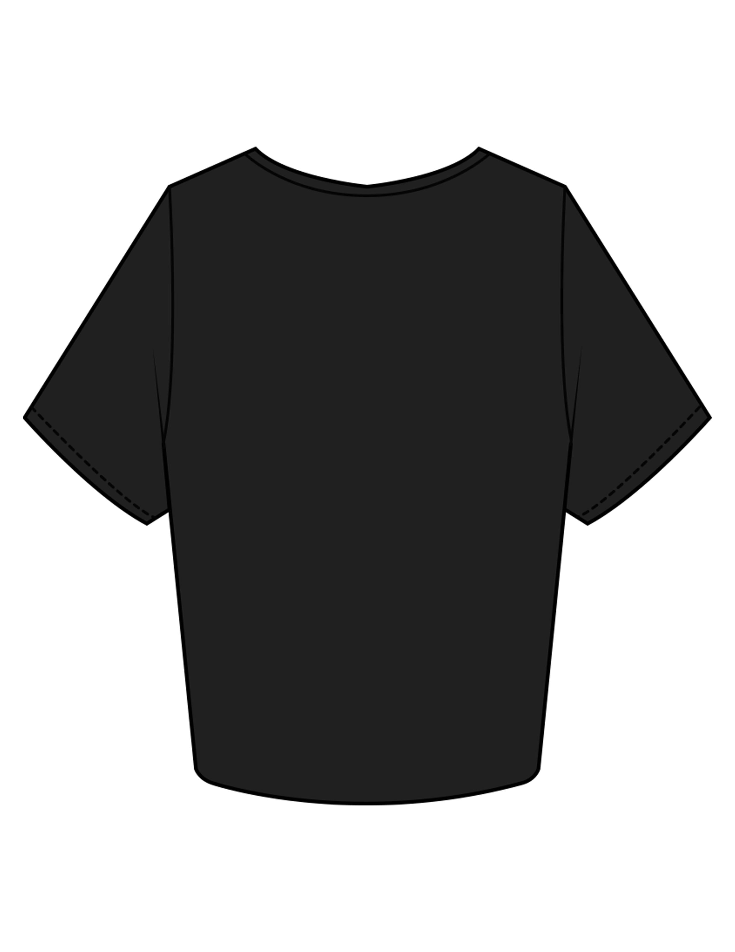 The Crop Tee - Black - HUSTL Athletic Club - Chest Icon - Printed - White