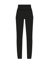 The Basic Legging - Black - Tremble - Back Waistline - Printed - White
