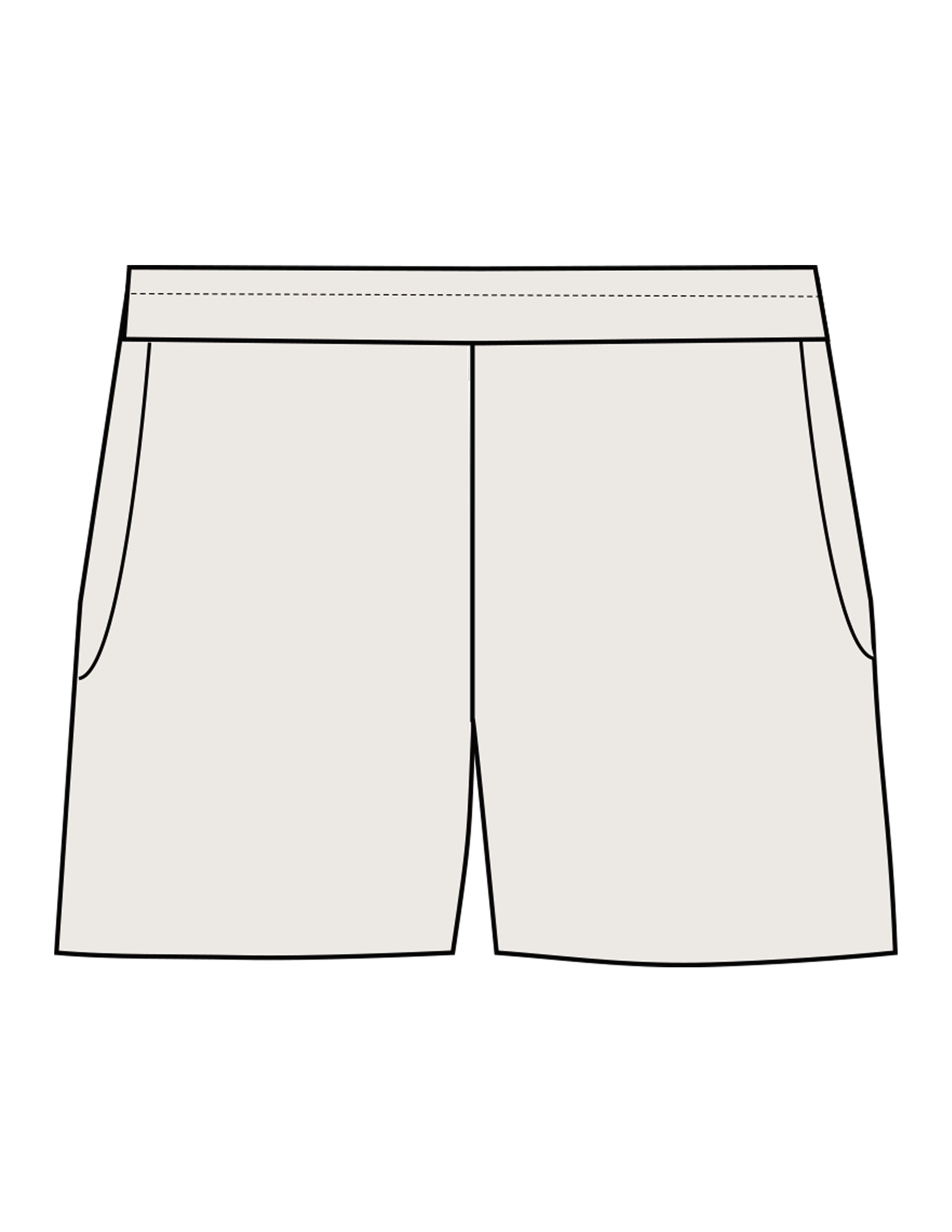 The Womens Sweat Shorts - Bone - Stowe Sweets - Back Pocket - Printed - Full Color
