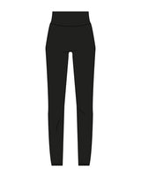 The Basic Legging - Black - Vibe Hot Yoga & Pilates- Back Center Waist - Printed - White