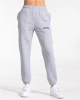 The Womens Sweatpants - Heather - BODYROK Employee - Left Leg - Full Color