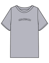 The Mens Heavyweight Tee - Heather - 1800-SF - Center Chest & Back Stacked - Printed - Black