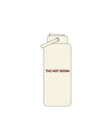 The Wide Mouth Water Bottle - Off White - The Hot Room - Center - Printed - Maroon