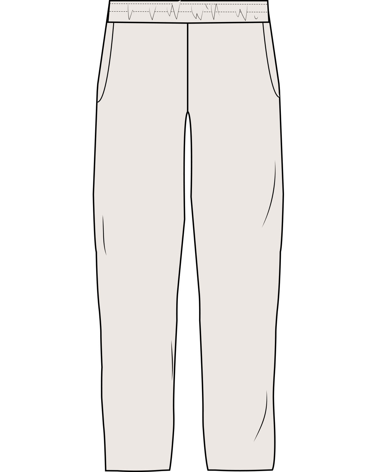 The Straight Leg Sweatpant - Bone - Krista - Back Pocket - Printed - Charcoal