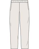 The Straight Leg Sweatpant - Bone - Krista - Back Pocket - Printed - Charcoal