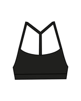 The Basic Bra - Black - Move Madly - Center Back - Printed - White
