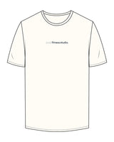 The Mens Tee - Off White - Local Lagree - Center Chest & Back Stacked - Printed - Navy