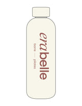 The Water Bottle - Off White - Erabelle - Center Body Stacked - Printed - Brown