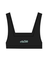 The Box Cut Bra - Black - Chi50 - Center Back - Printed - Mint