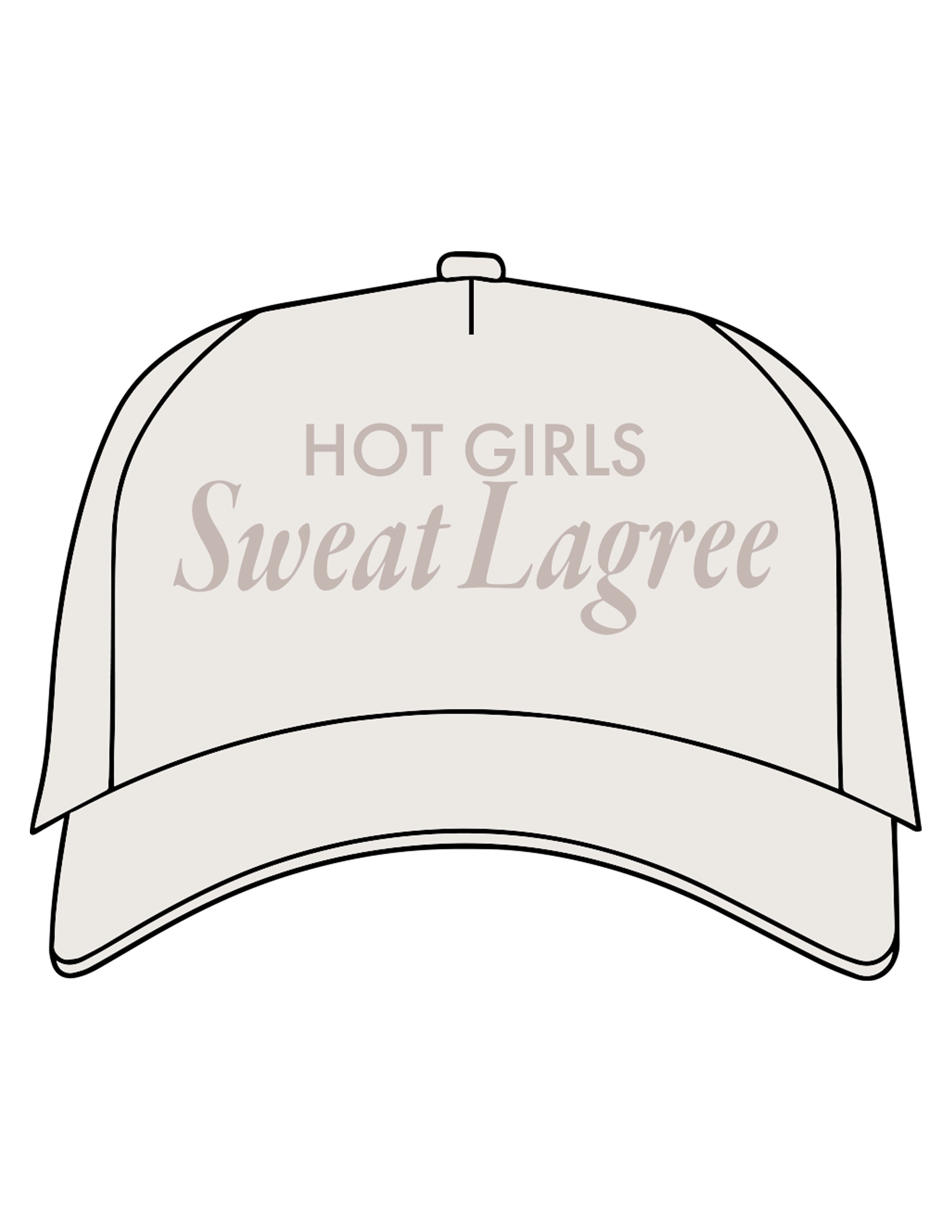 The Foam Trucker Hat - Bone - Hi Power - Center Crown Stacked - Printed - Tone on Tone