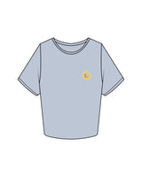The Crop Tee - Powder - Scorch Fitness - Left Chest & Back Bottom Right - Embroidered - Full Color