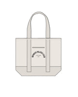 The Contrast Tote Bag - Natural / Natural - Revolve Pilates - Center Chest Arc Stacked - Printed - Black