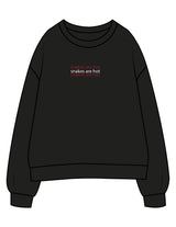 The Womens Crewneck - Black - DBACKS - Center Chest Stacked & Full Back - Printed - Full Color