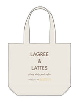 The Tote Bag - Natural - Lagree Fit Studio - Full Body Stacked - Printed - Full Color