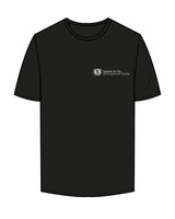 The Mens Tee - Black - Institute 4 Sex & Occupational - Left Chest Stacked & Back Stacked -  Cream (F4F1E9)