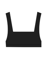 The Box Cut Bra - Black - Impower - Back Center Stacked - White