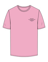 The Mens Tee - Bubblegum - The Room. - Left Chest Stacked & Back Image - Printed - Full Color