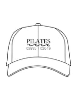 The Dad Hat - White - Studio47 Pilates - Center Crown Stacked - Embroidered - Black