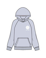 The Womens Hoodie - Powder - Slo x Form - Left Chest Stacked & Center Back Stacked - Printed - White