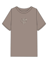 The Mens Heavyweight Tee - Washed Mushroom - Studio Luz - Center Chest & Back Stacked - Printed - Full Color
