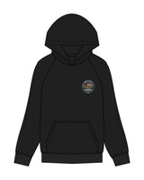 The Womens Hoodie - Black - Crossfit Trifecta - Left Chest & Center Back - Full Color