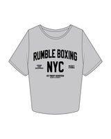 The Crop Tee - Storm - Rumble - Center Chest Stacked - Printed - Black