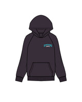 The Mens Hoodie - Ink - Swamis Core - Left Chest Stacked & Back Image - Printed - Full Color