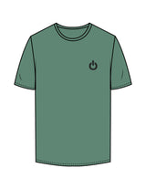 The Mens Tee - Eucalyptus - Powerhouse Fitness - Left Chest & Back Stacked - Printed - Black