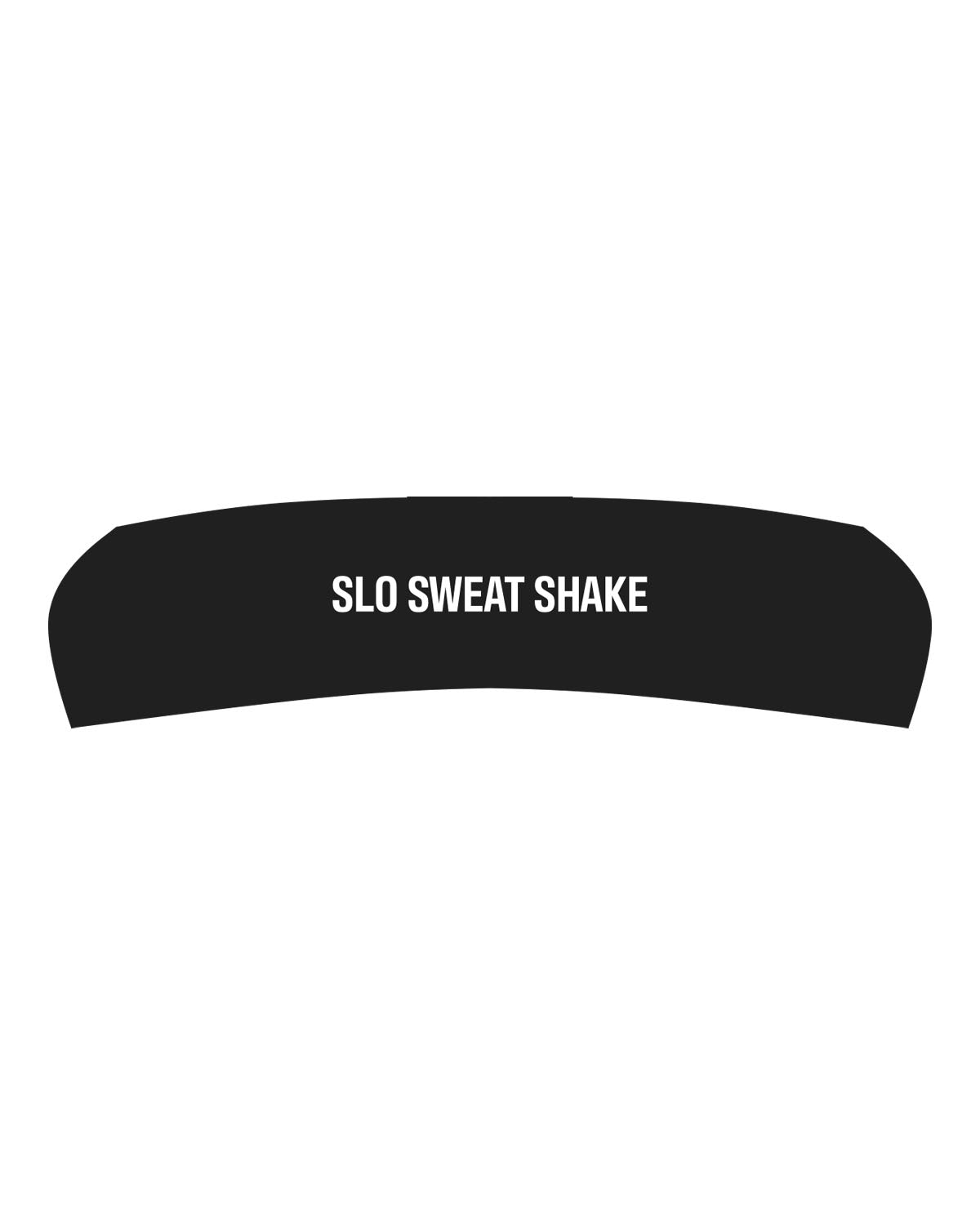 The Headband - Black - Powerhouse Fitness - Center Crown "SLO SWEAT" - Printed - White