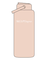 The Wide Mouth Water Bottle - Pale Pink - Skulpt Lagree - Center Body - Printed - White