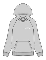 The Womens Hoodie - Heather - Body Lab - Left Chest Arc - Embroidered - White