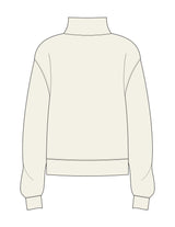 The Womens 1/4 Zip - Off White - Align Pilates Studio - Left Chest - Embroidered - Charcoal