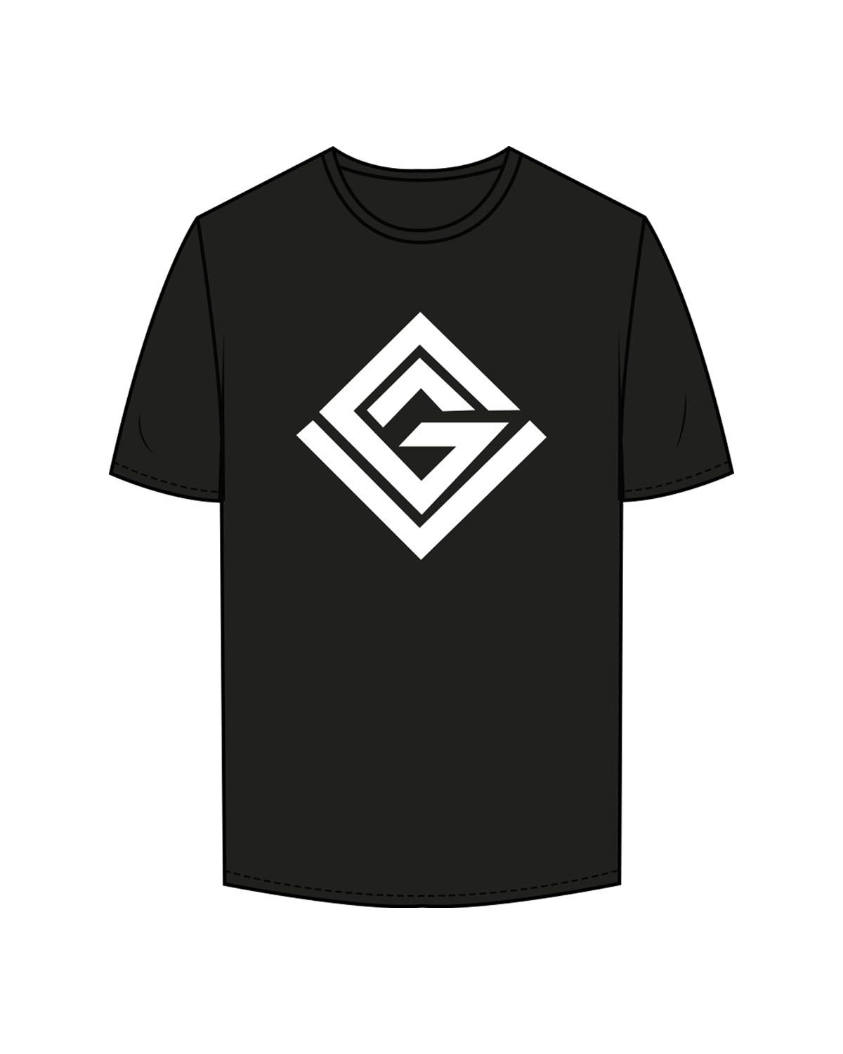 The Mens Tee - Black - Game Changer - Chest & Back - Printed - White