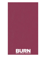 The Gym Towel - Berry - Burn Next Level - Bottom Stacked - Embroidered - White - The Gym Towel Bag-  Black - Center Body - Printed - White