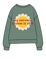 The Midweight Unisex Crewneck - Washed Alpine - Lisel Lewis - Left Chest & Full Back - Printed - Full Color