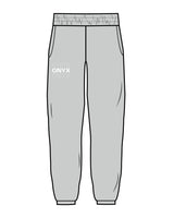 The Womens Sweatpants - Storm - Onyx Fit - Right Thigh - White